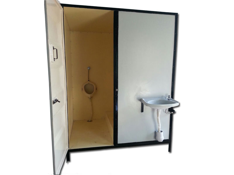 Portable Toilet with WC and Wash Basin and urinal